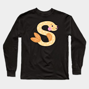 Letter S animal alphabet back to school Long Sleeve T-Shirt